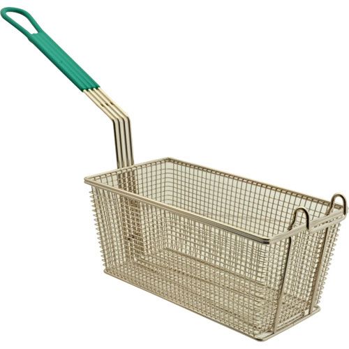 Tri-Star TRS300510 Fry Basket with Teal Handle, 12-1/8" x 6-5/16"