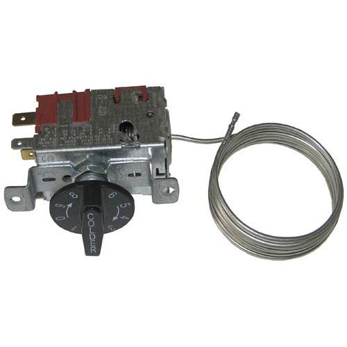 TRUE 800393 Refrigerator Cooler Control W/ Knob Plate and 3/8" X 1-1/2" Coiled Bulb
