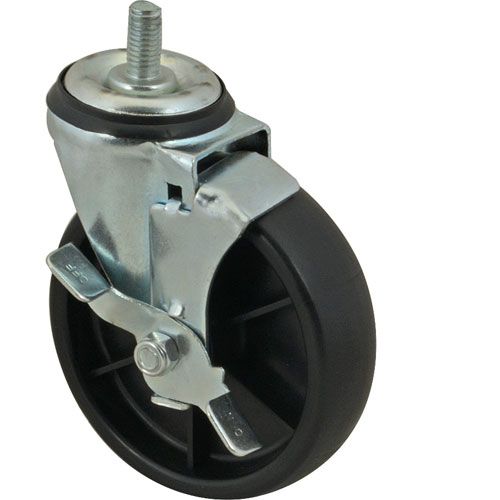 Turbo Air TRBAM726500200 Stem Caster With Brake 5"Od,3/8-13,