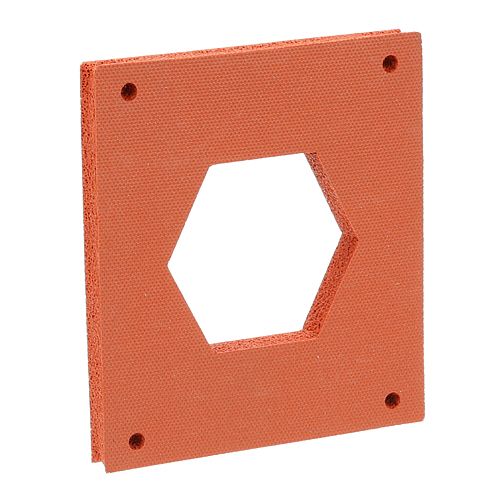 Ultrafryer 22A119 Orange Gasket, Drain Valve,  5 1/2" x 5" 