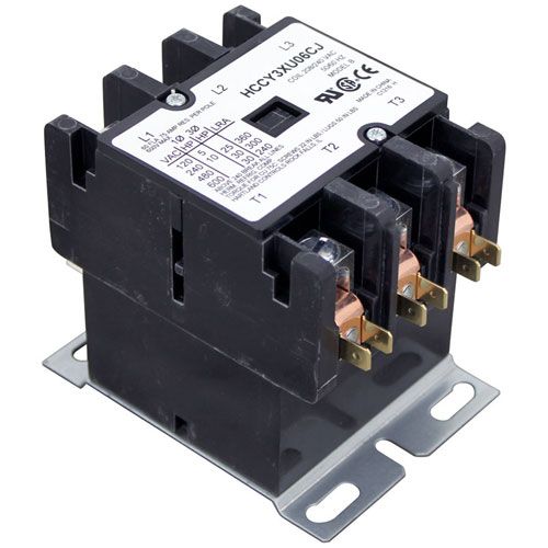 Vulcan Hart 00-840444 3 Pole Contactor, 208/240 Volt, 60 AMP Inductive/75 AMP Resistive