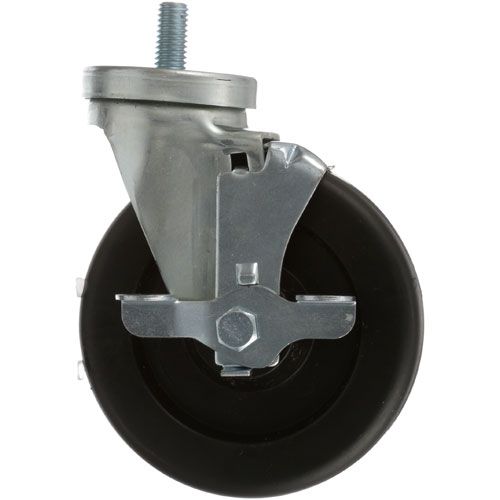 Vulcan Hart 55460513021VBA 5" Black Stem Caster W/ Brake 1/2-13 x 1" Stem