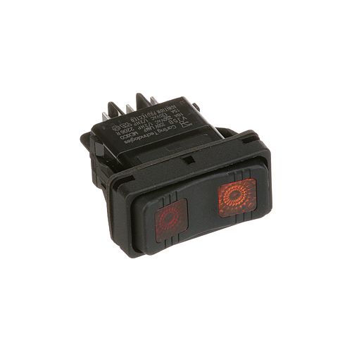 Vulcan Hart 855456 DPDT Red Light Rocker Switch VPX3/5