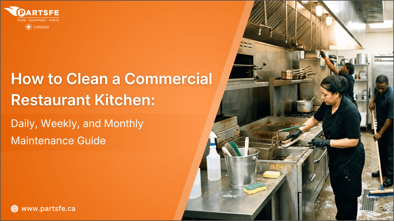How to Clean a Commercial Restaurant Kitchen: Daily, Weekly, and Monthly Maintenance Guide_PartsFe CA