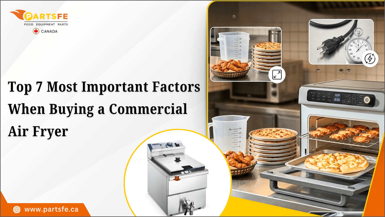 Top 7 Most Important Factors When Buying a Commercial Air Fryer_PartsFe CA