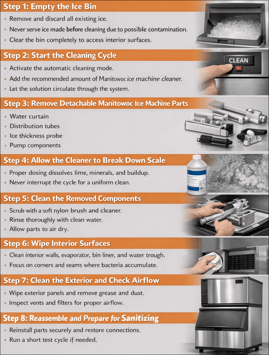 How to Clean a Manitowoc Ice Machine Step-by-Step_PartsFe CA